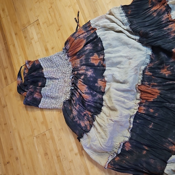 Hand Dyed Beautful Full Maxi Gown Dress - Picture 7 of 8